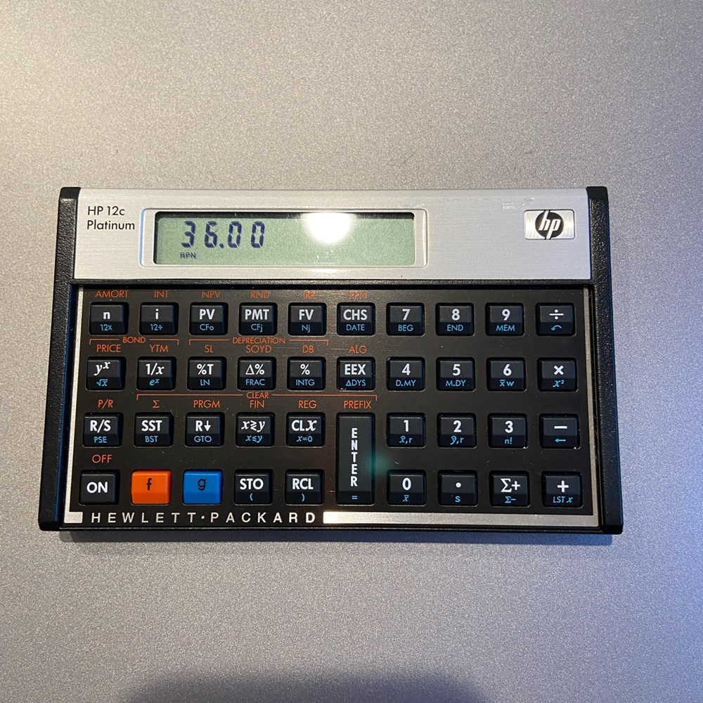HP 12c Platinum Financial Calculator